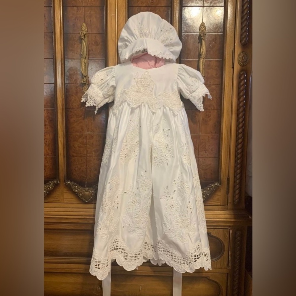 Vintage Swea Pea & Lilli Girls Christening Dress Size Medium